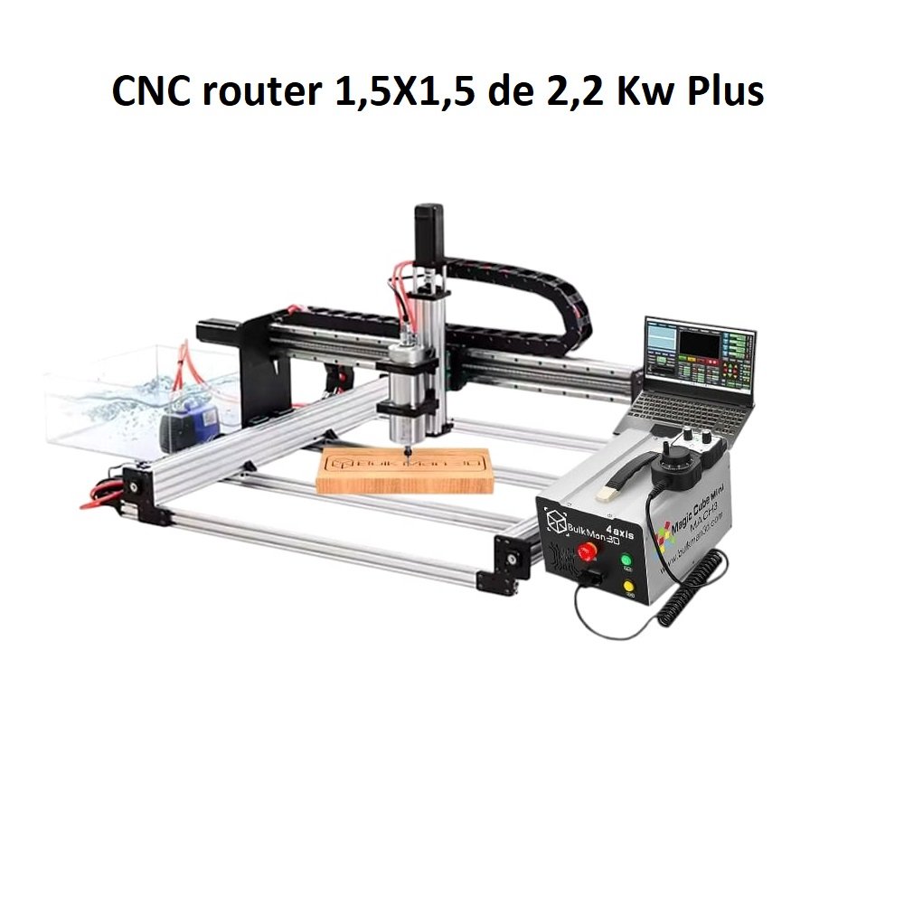CNC router 1,5X1,5 de 2,2 Kw Plus - IN CNC